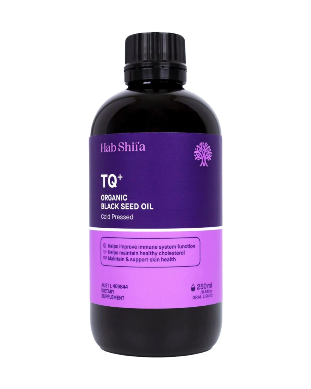 100% Cold-Pressed Black Seed Oil 250ml Hab Shifa organic brand Made in Australia