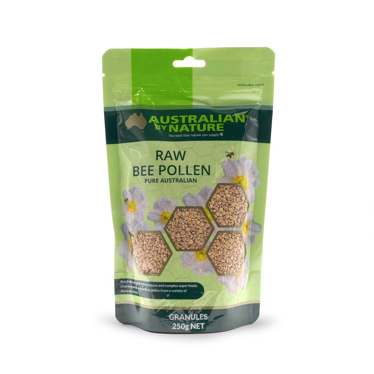 Australian Raw Bee Pollen Granules 250g - from Western Australia